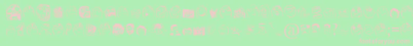 FarChehre Font – Pink Fonts on Green Background