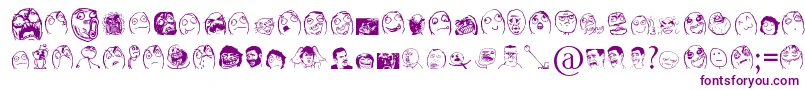 FarChehre Font – Purple Fonts on White Background