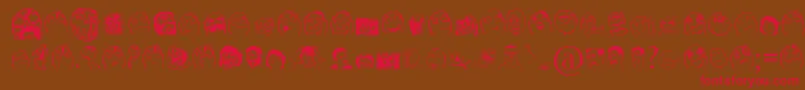 FarChehre Font – Red Fonts on Brown Background