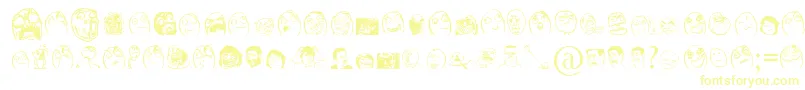 Czcionka FarChehre – żółte czcionki