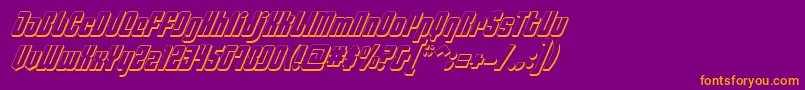 Подробнее о шрифте PhiladelphiaItalic3D Шрифт PhiladelphiaItalic3D – оранжевые шрифты на фиолетовом фоне