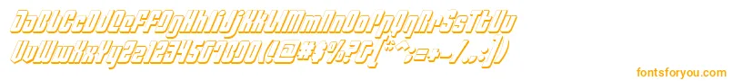 Czcionka PhiladelphiaItalic3D – pomarańczowe czcionki