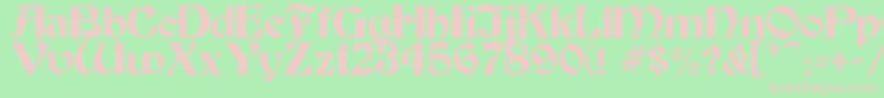 Thornton Font – Pink Fonts on Green Background