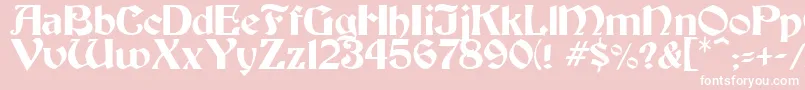 Thornton Font – White Fonts on Pink Background