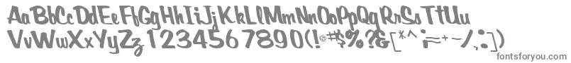 Шрифт CreativepowerRegularTtcon – серые шрифты