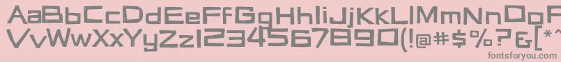 Vertigon Font – Gray Fonts on Pink Background