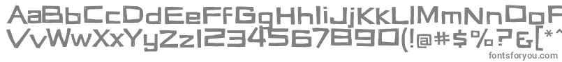 フォントVertigon – 白い背景に灰色の文字