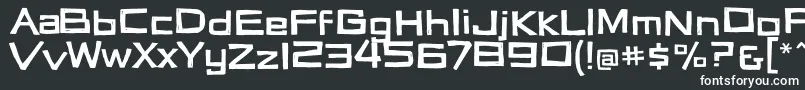 Vertigon Font – White Fonts on Black Background