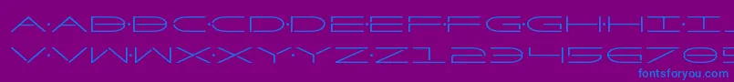 Factor Font – Blue Fonts on Purple Background