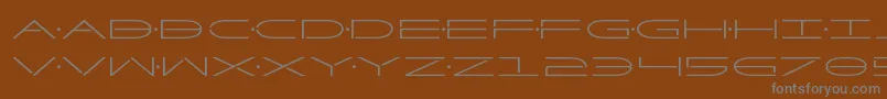 フォントFactor – 茶色の背景に灰色の文字