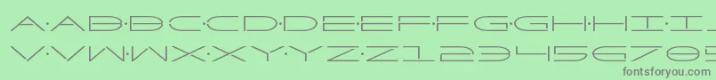 Factor Font – Gray Fonts on Green Background