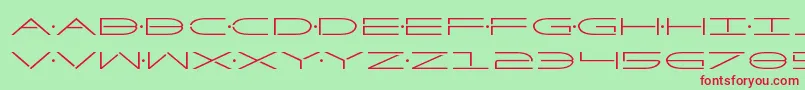 Factor Font – Red Fonts on Green Background