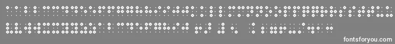 BraillenumhollowBold Font – White Fonts on Gray Background