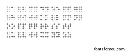 Schriftart BraillenumhollowBold