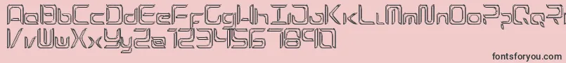 ExynosReflecter Font – Black Fonts on Pink Background