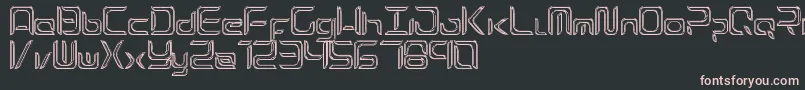 ExynosReflecter Font – Pink Fonts on Black Background