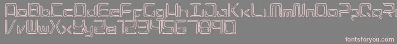 ExynosReflecter Font – Pink Fonts on Gray Background
