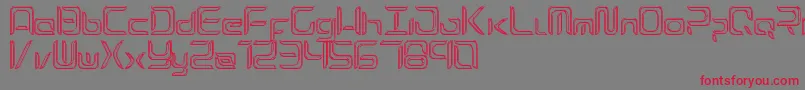 ExynosReflecter Font – Red Fonts on Gray Background