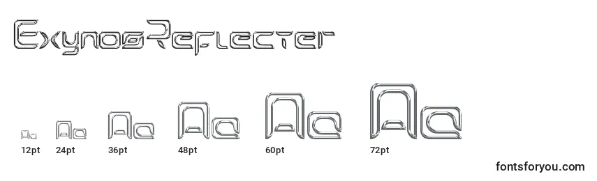 Размеры шрифта ExynosReflecter