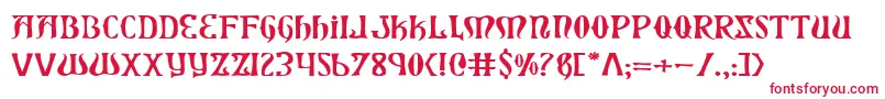 XiphosExpanded Font – Red Fonts