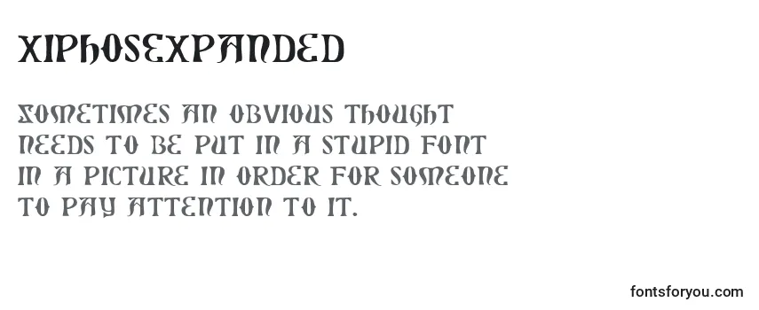XiphosExpanded Font