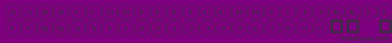 101 Compass Font – Black Fonts on Purple Background