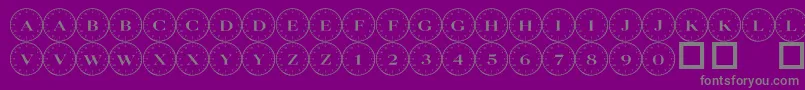 101 Compass Font – Gray Fonts on Purple Background