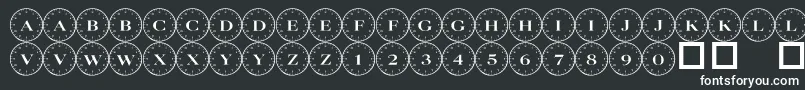 101 Compass Font – White Fonts on Black Background