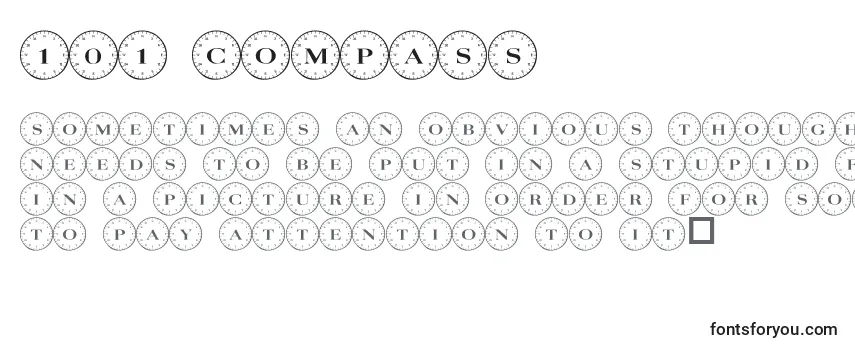 Schriftart 101 Compass
