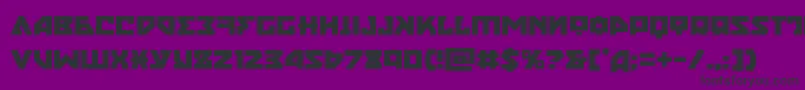フォントNyet – 紫の背景に黒い文字
