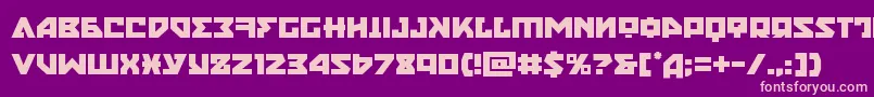 Nyet Font – Pink Fonts on Purple Background