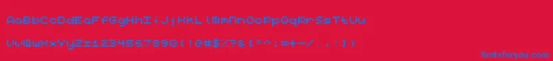 Codina Font – Blue Fonts on Red Background