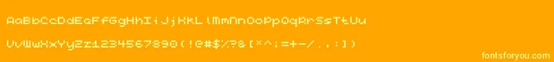 Codina Font – Yellow Fonts on Orange Background