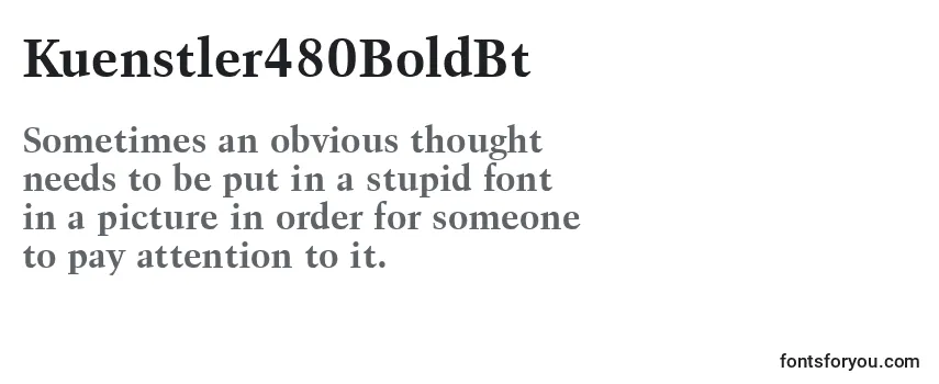 Kuenstler480BoldBt-fontti
