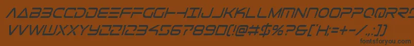 Telemarinescondital1-fontti – mustat fontit ruskealla taustalla