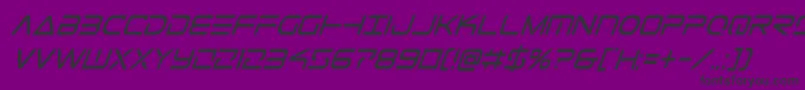 Telemarinescondital1-fontti – mustat fontit violetilla taustalla