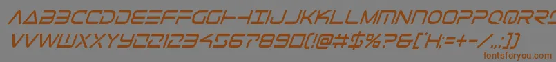 Telemarinescondital1-fontti – ruskeat fontit harmaalla taustalla