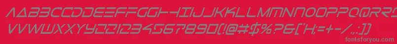 Шрифт Telemarinescondital1 – серые шрифты на красном фоне
