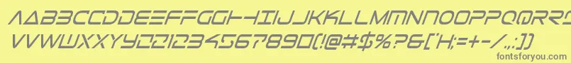Шрифт Telemarinescondital1 – серые шрифты на жёлтом фоне