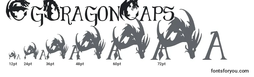 EgDragonCaps (117131) Font Sizes