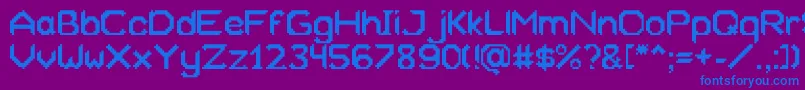 Xeliard Font – Blue Fonts on Purple Background