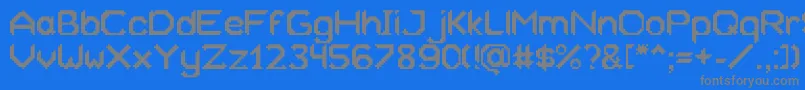 フォントXeliard – 青い背景に灰色の文字