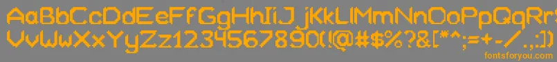 Xeliard Font – Orange Fonts on Gray Background