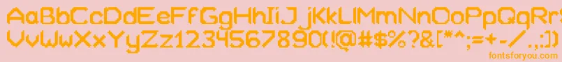 Xeliard Font – Orange Fonts on Pink Background