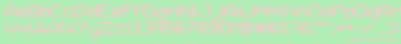 Xeliard Font – Pink Fonts on Green Background