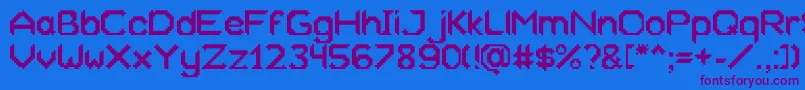 Xeliard Font – Purple Fonts on Blue Background