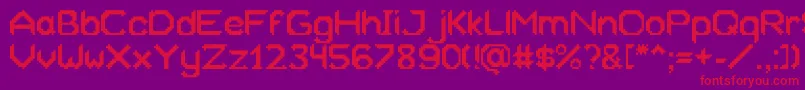 Xeliard Font – Red Fonts on Purple Background