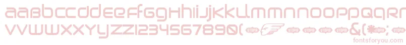 Birdb Font – Pink Fonts on White Background