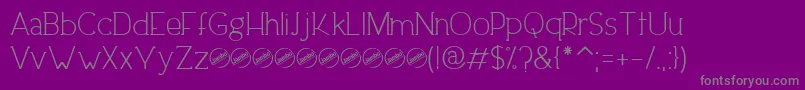 DowntownEleganceRegular-Schriftart – Graue Schriften auf violettem Hintergrund