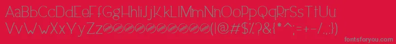 DowntownEleganceRegular Font – Gray Fonts on Red Background